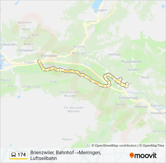 174 Bus Line Map
