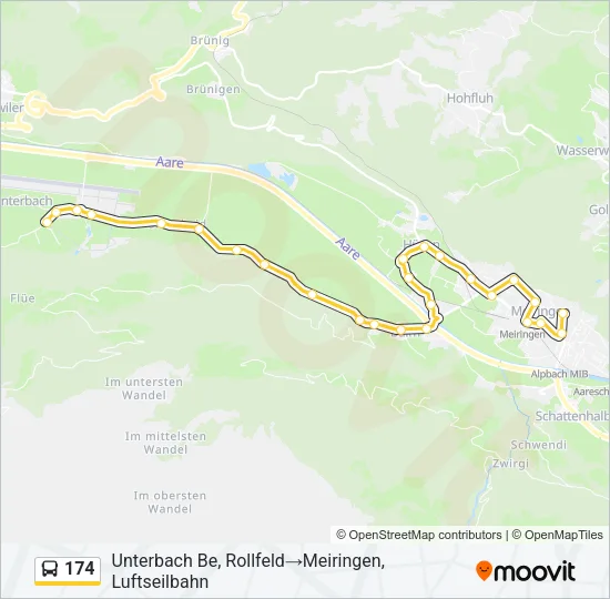 174 Bus Line Map