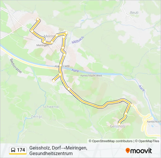 174 Bus Line Map