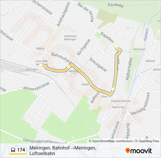 174 Bus Line Map