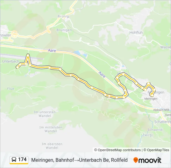 174 Bus Line Map