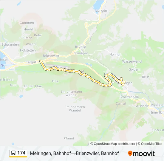 174 Bus Line Map