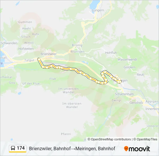 174 Bus Line Map