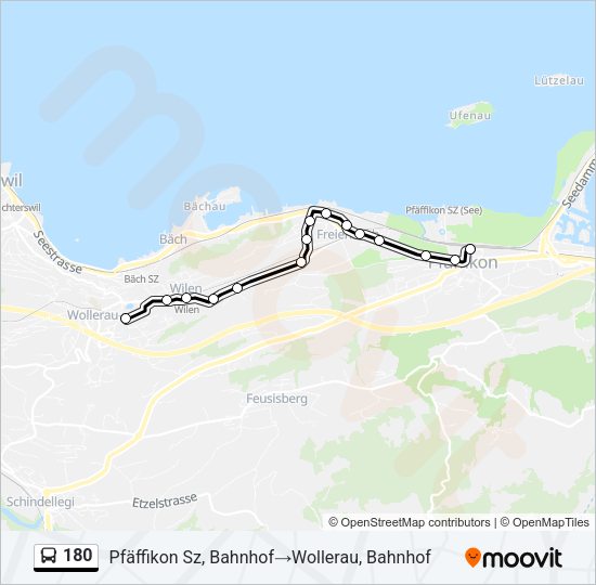 180 Bus Line Map