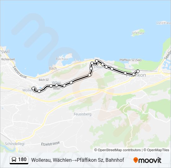180 Bus Line Map
