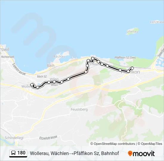 180 Bus Line Map