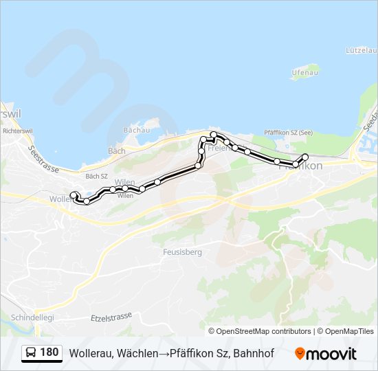 180 Bus Line Map