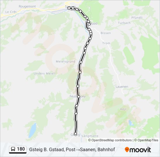 180 Bus Line Map