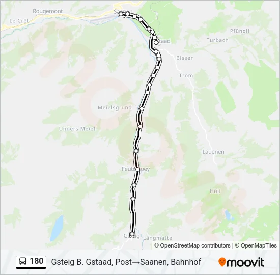 180 Bus Line Map
