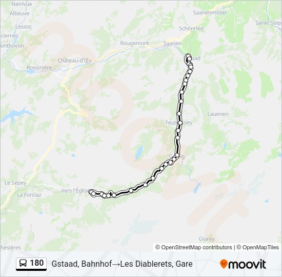 180 Bus Line Map