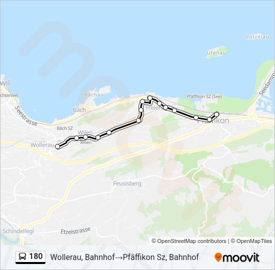 180 Bus Line Map