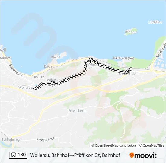 180 Bus Line Map