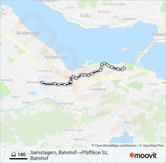 180 Bus Line Map
