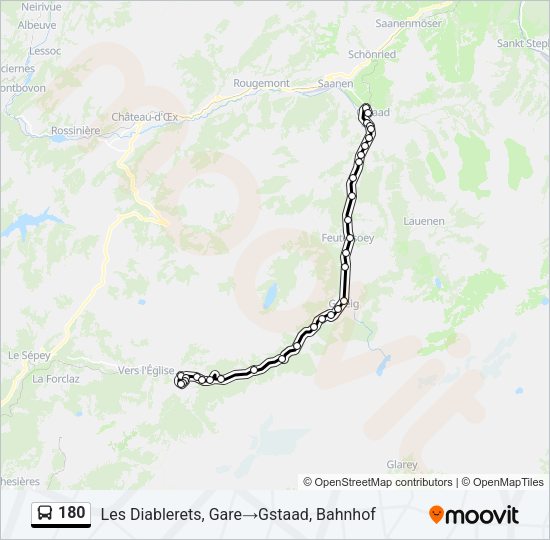 180 Bus Line Map