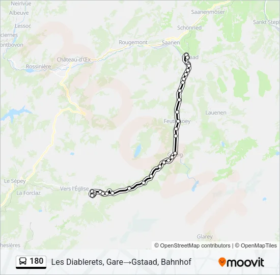 180 Bus Line Map