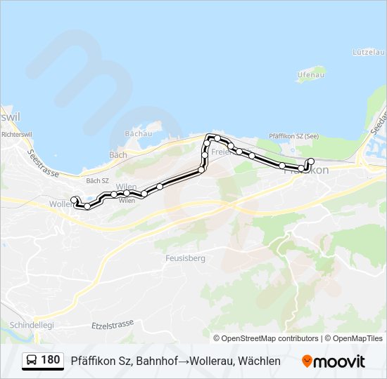 180 Bus Line Map