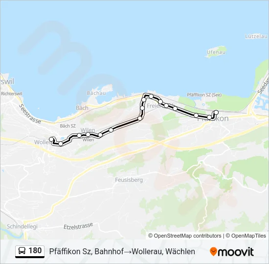 180 Bus Line Map