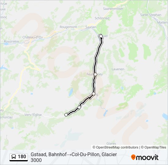 180 Bus Line Map
