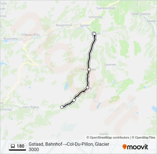 180 Bus Line Map