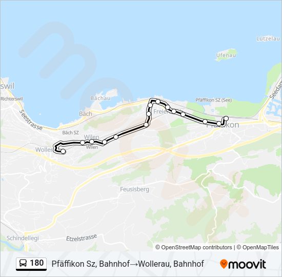 180 Bus Line Map