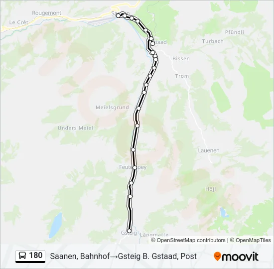 180 Bus Line Map