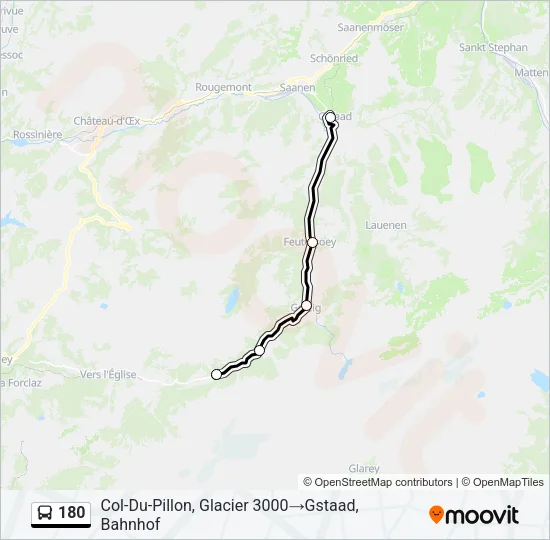 180 Bus Line Map