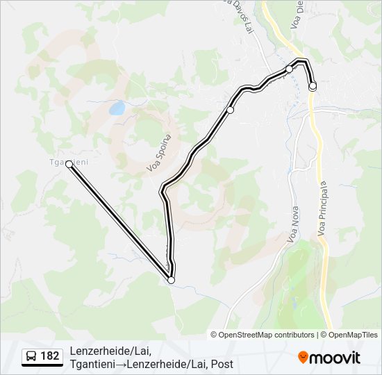 182 Bus Line Map