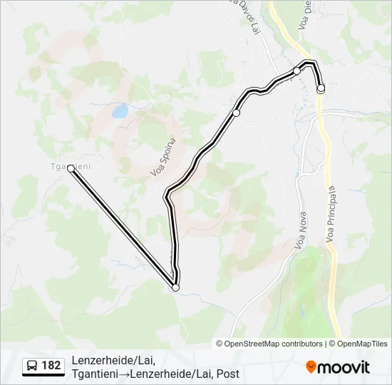 182 Bus Line Map