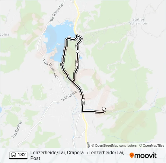 182 Bus Line Map