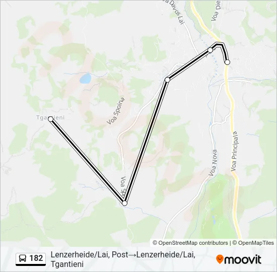 182 Bus Line Map
