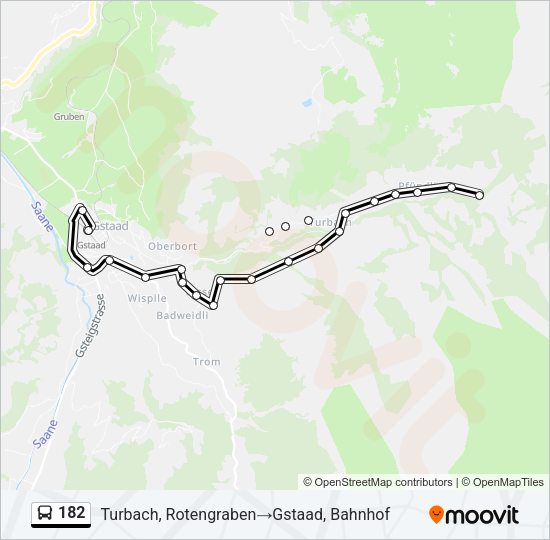 182 Bus Line Map