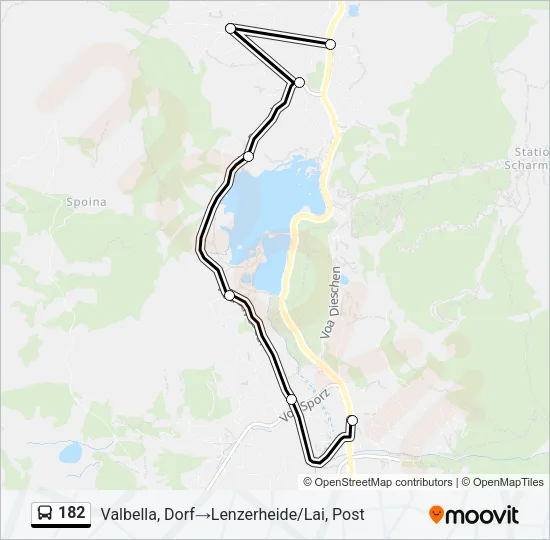 182 Bus Line Map
