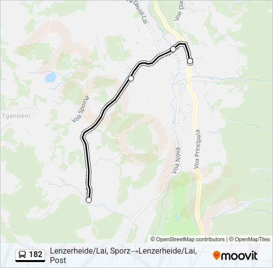 182 Bus Line Map
