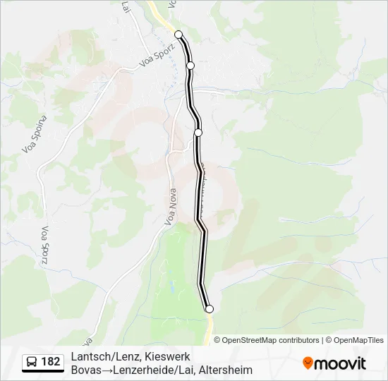 182 Bus Line Map