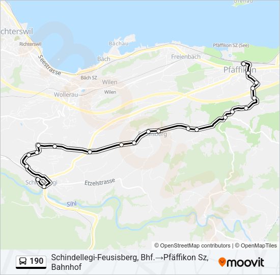 190 Bus Line Map