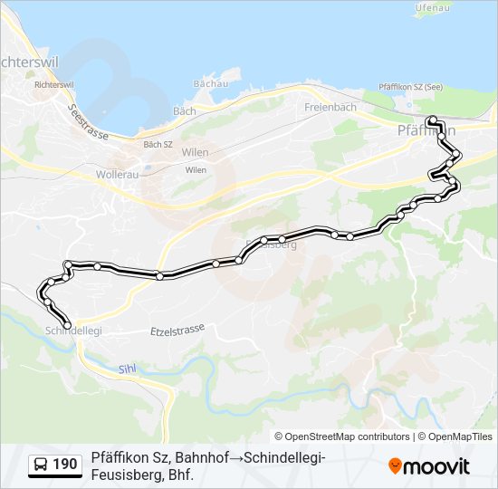 190 Bus Line Map