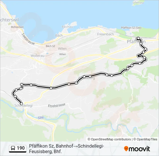 190 Bus Line Map