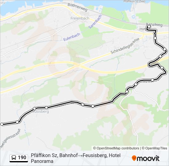 190 Bus Line Map