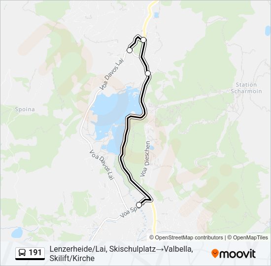 191 Bus Line Map