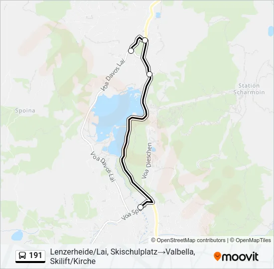 191 Bus Line Map