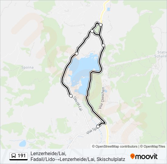191 Bus Line Map
