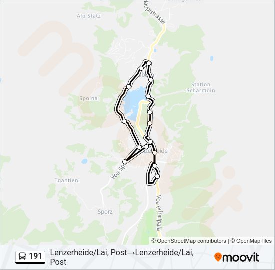 191 Bus Line Map