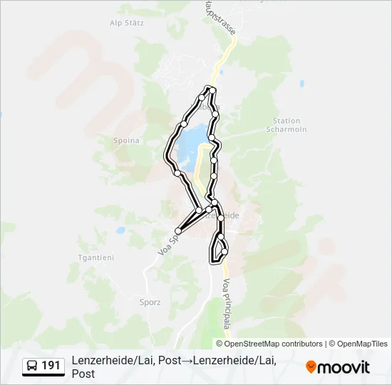 191 Bus Line Map