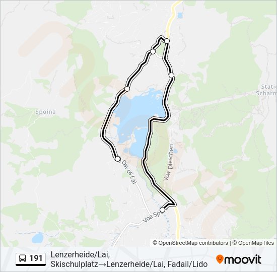 191 Bus Line Map