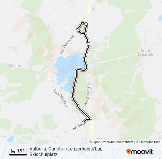 191 Bus Line Map
