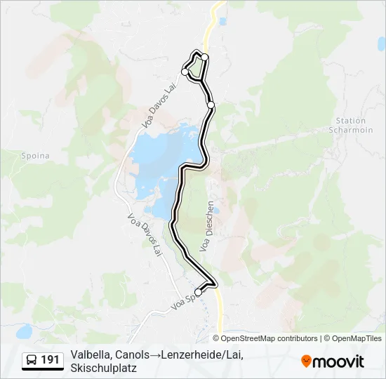 191 Bus Line Map