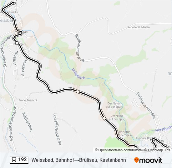 192 Bus Line Map