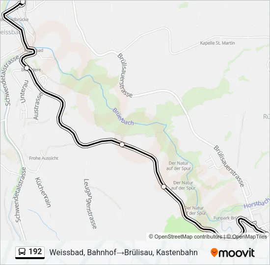 192 Bus Line Map