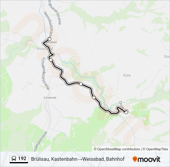 192 Bus Line Map