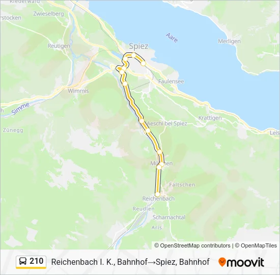 210 Bus Line Map